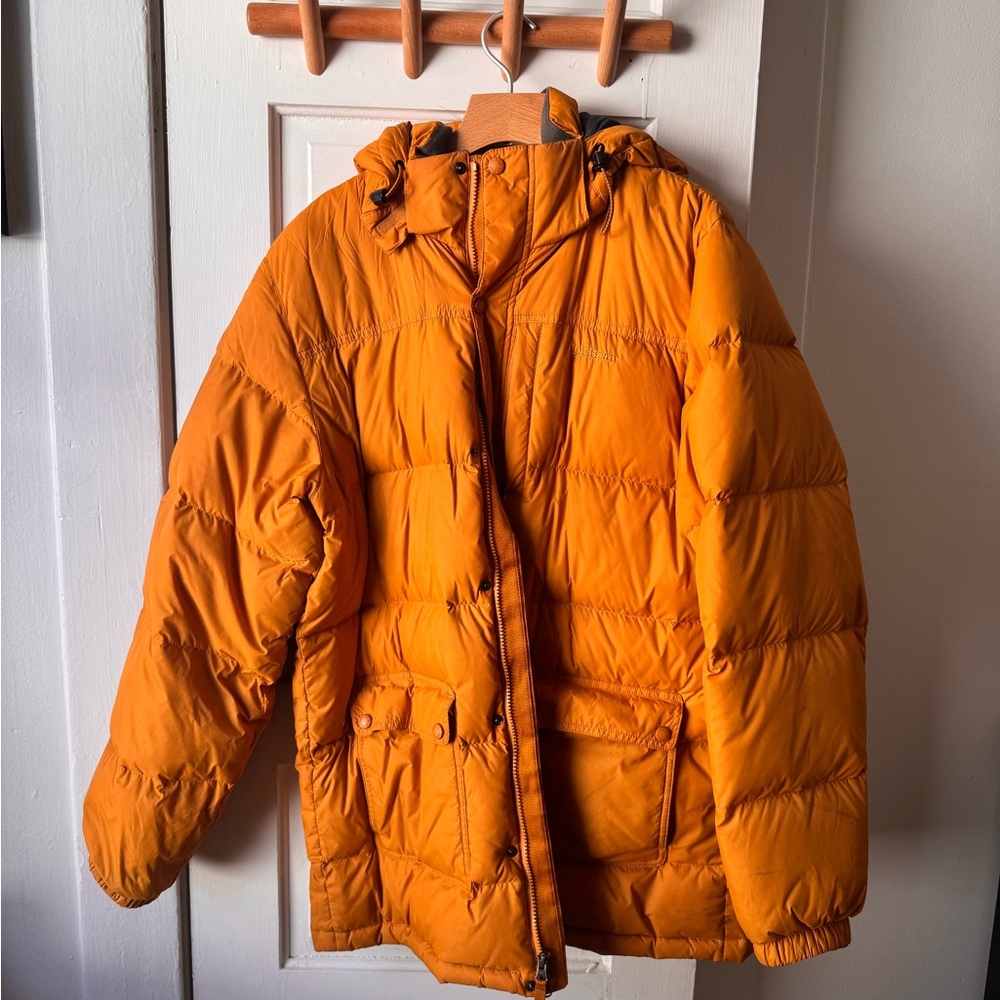 L.L. Bean 80% goose down jacket in orange